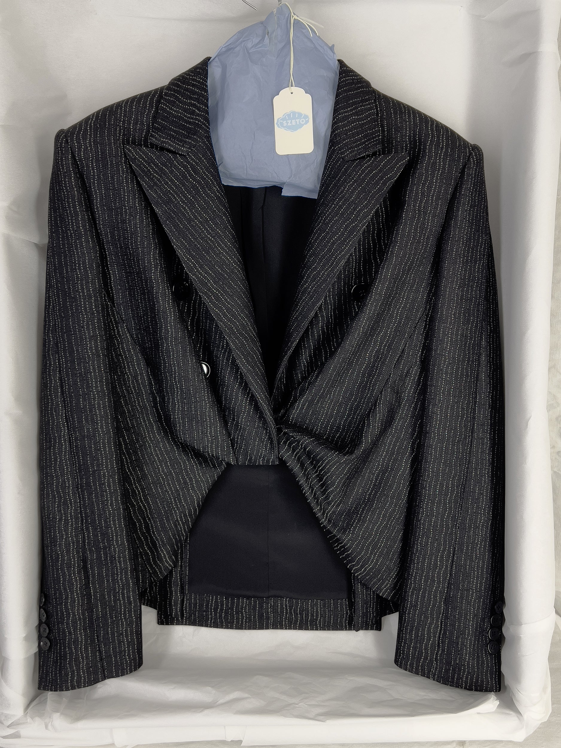 Ref. SWEATER JACKET - striped twist jacket