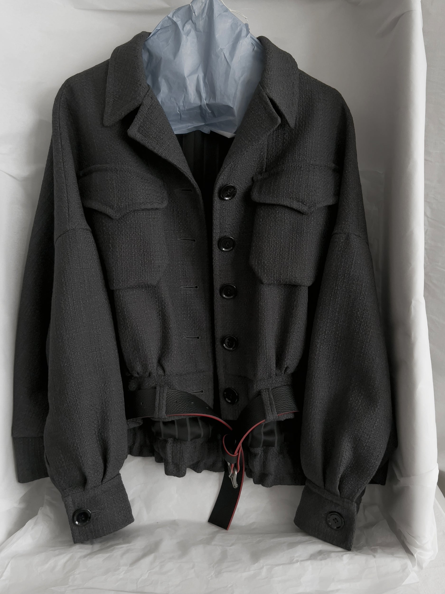 Ref. BAT JACKET- dark petrol blue/grey