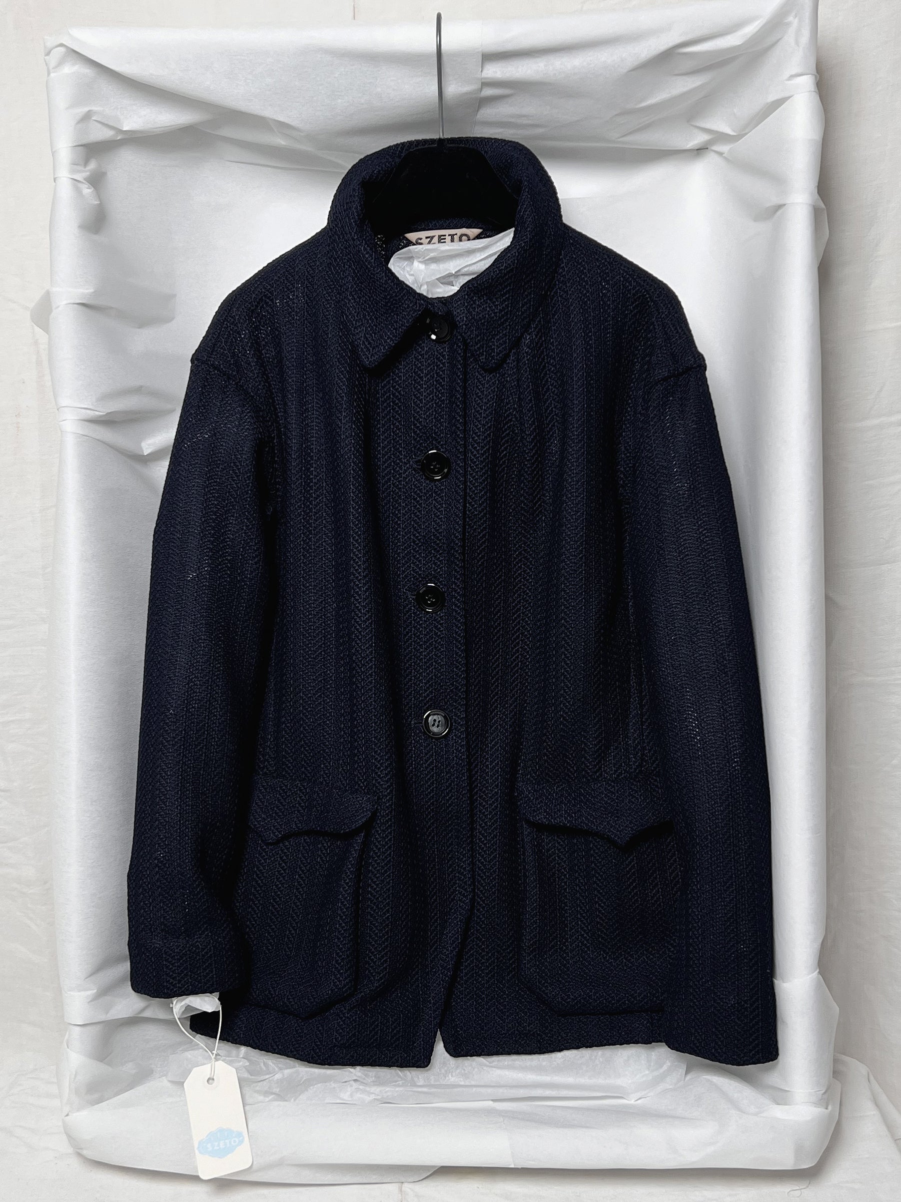 Ref. TESSA J- navy knit jersey jacket