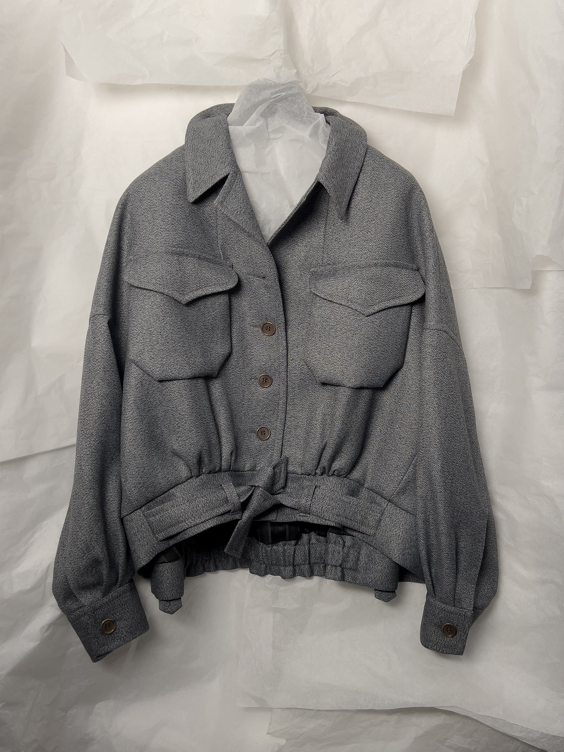 Ref. BAT JACKET - bluish grey/black twill jacket