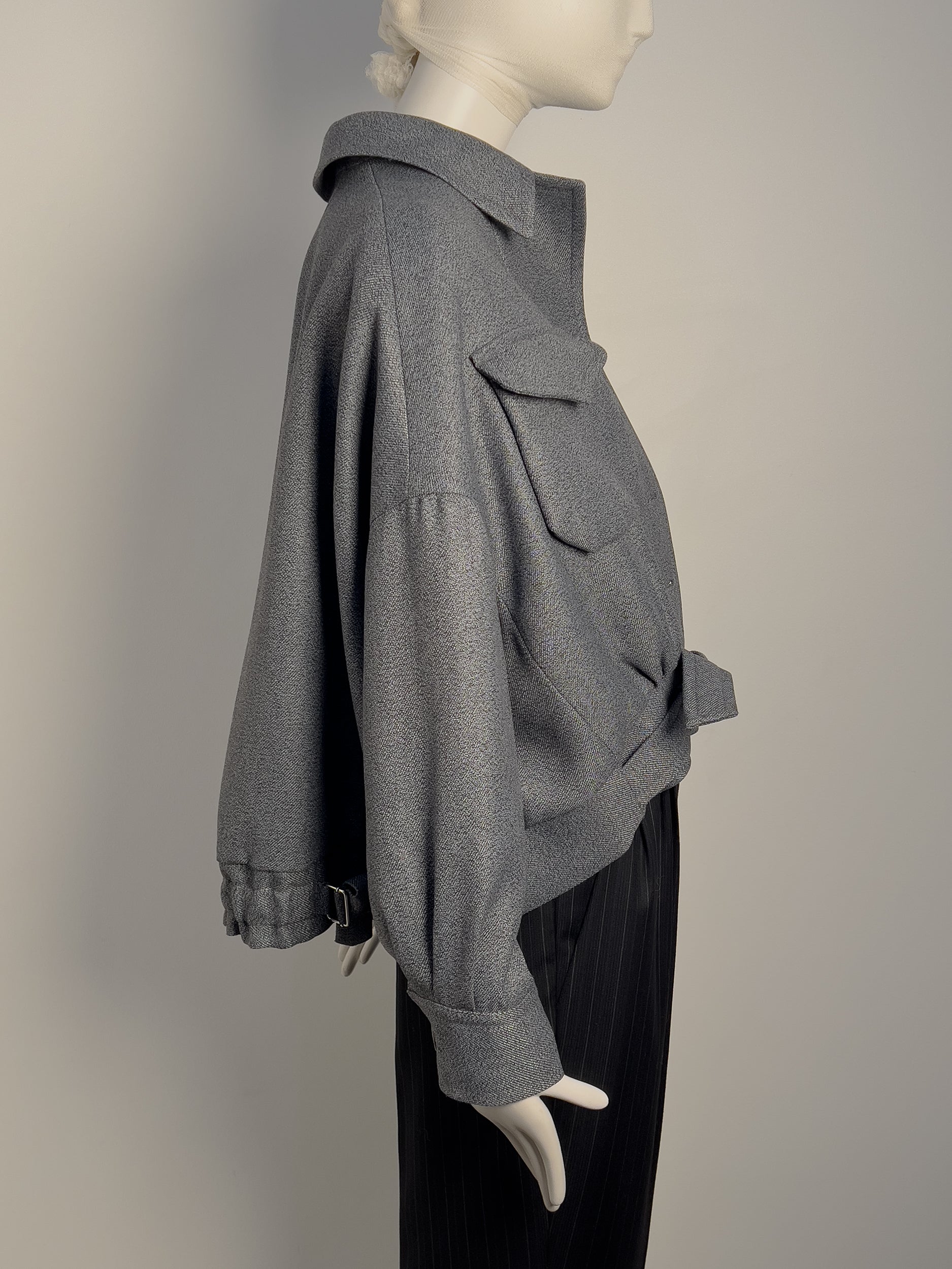 Ref. BAT JACKET - bluish grey/black twill jacket