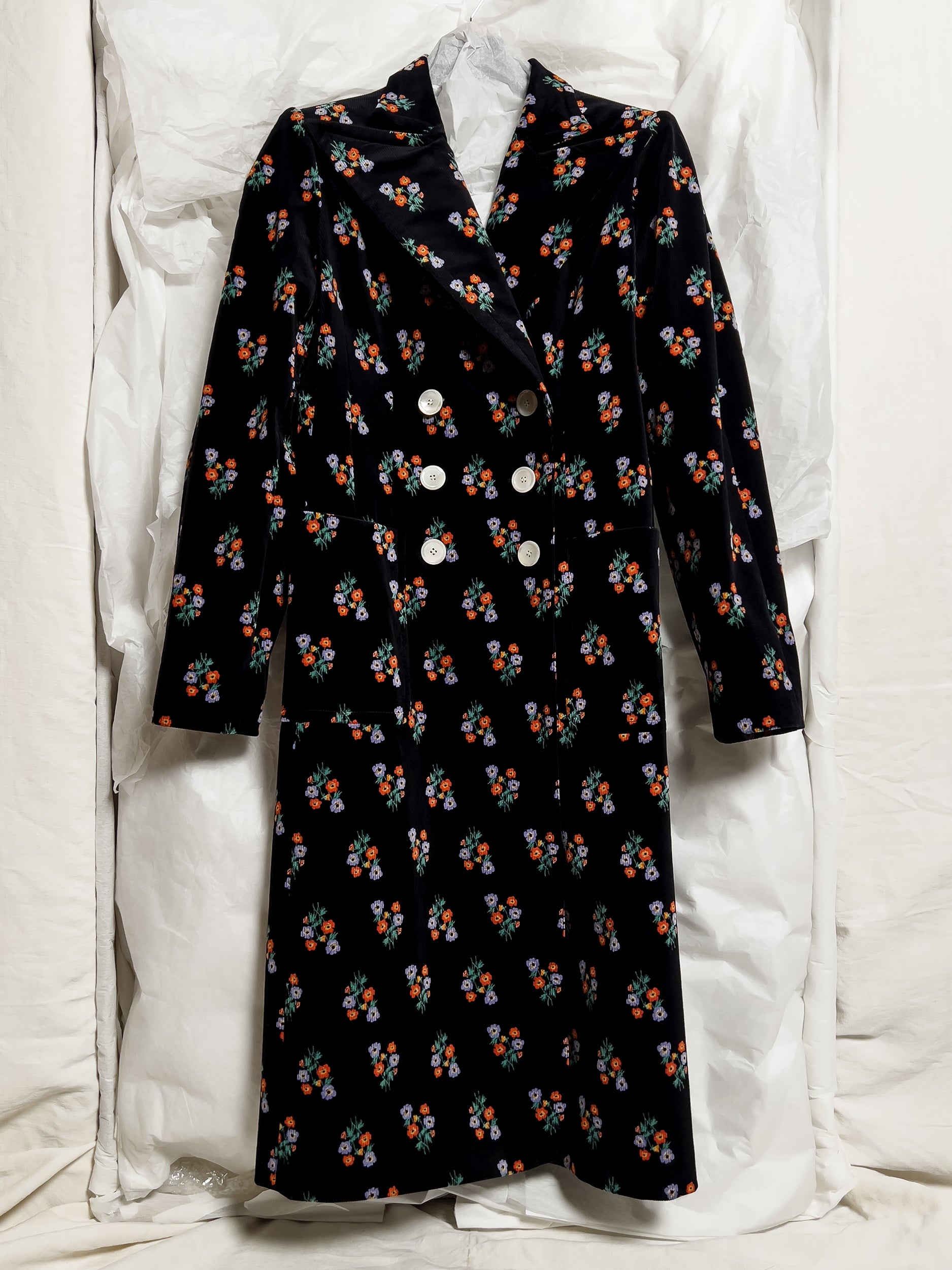 Ref. VICTORIOUS DB COAT - cotton print corduroy