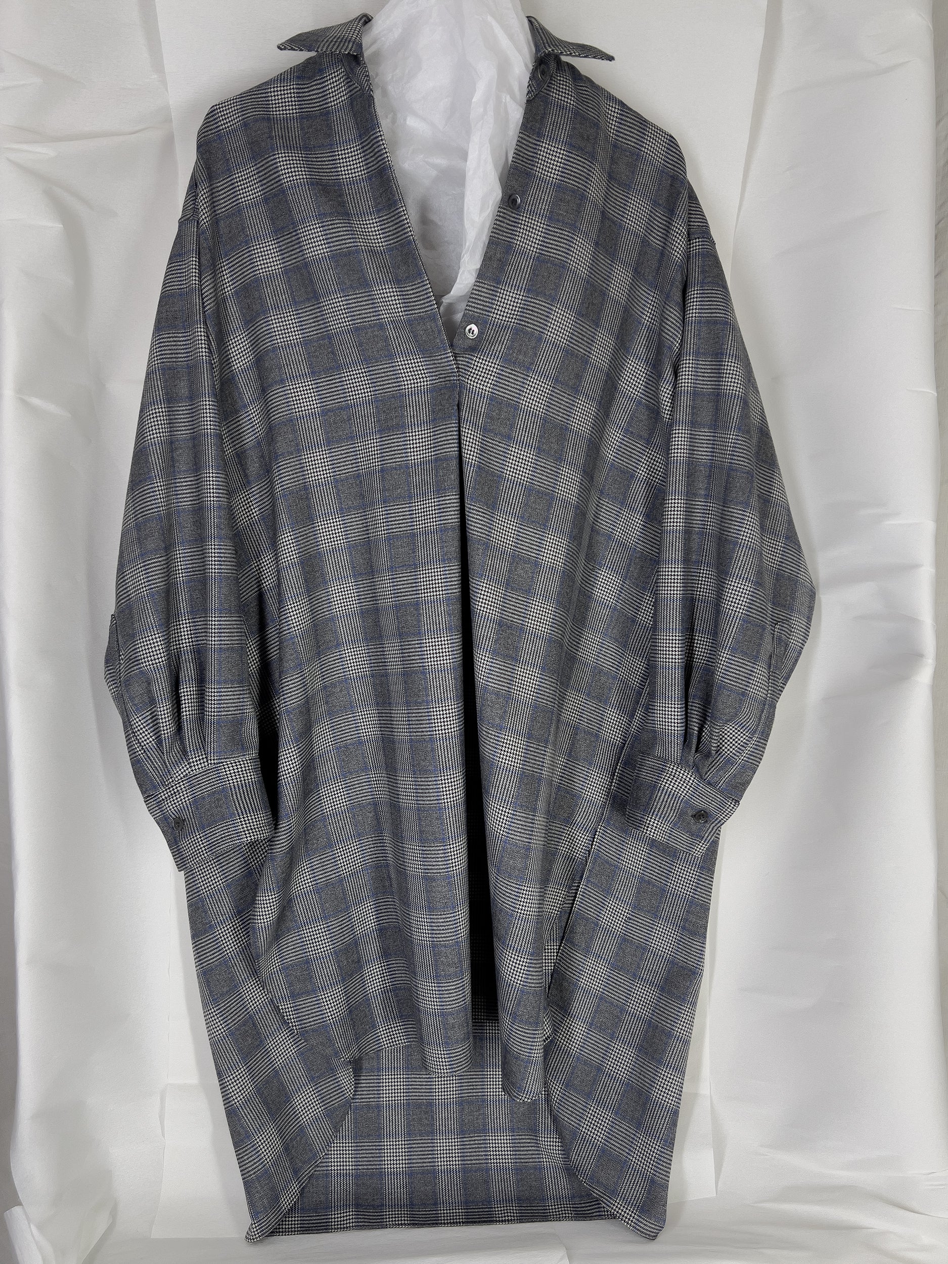 Ref. SLIDE TUNIC - grey check tunic top