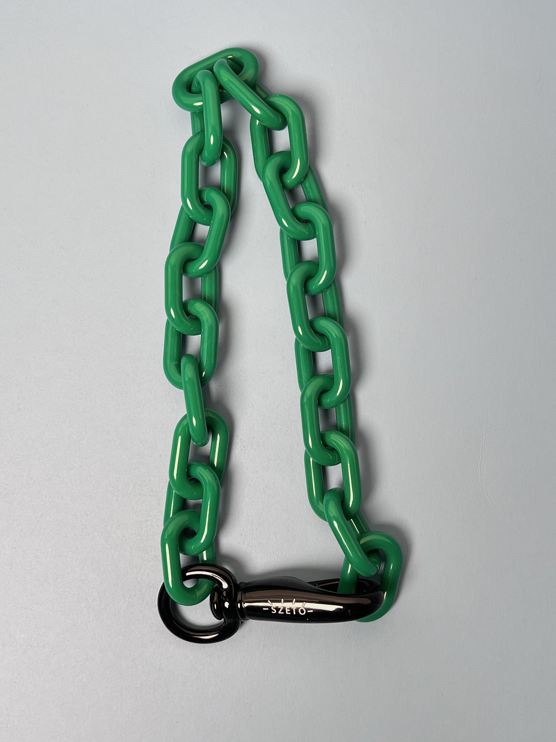 Ref. LONG KEYCHAIN / NECKLACE - green/black