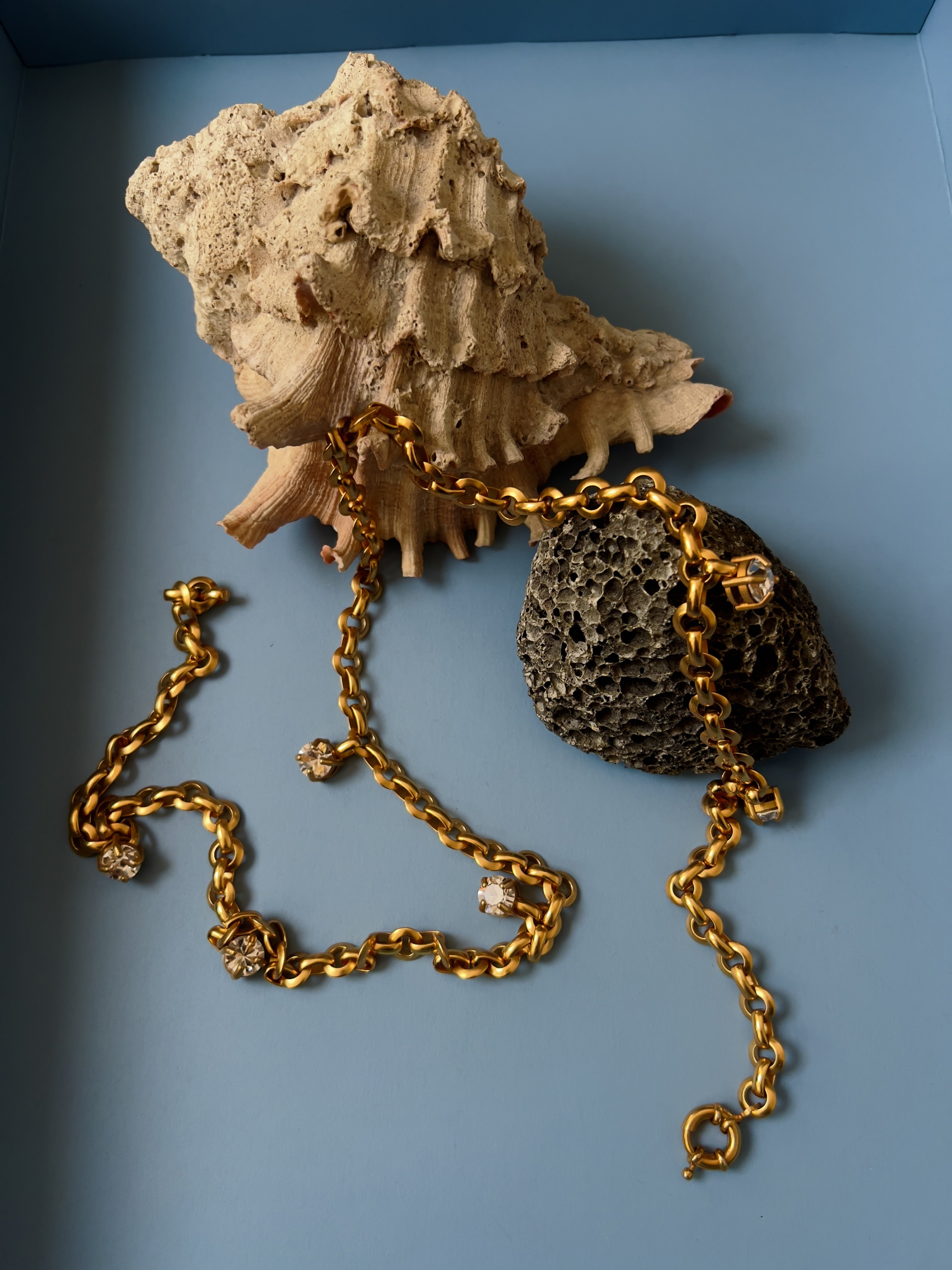 Ref. SIX DROP CRYSTAL DIAMOND NECKLACE