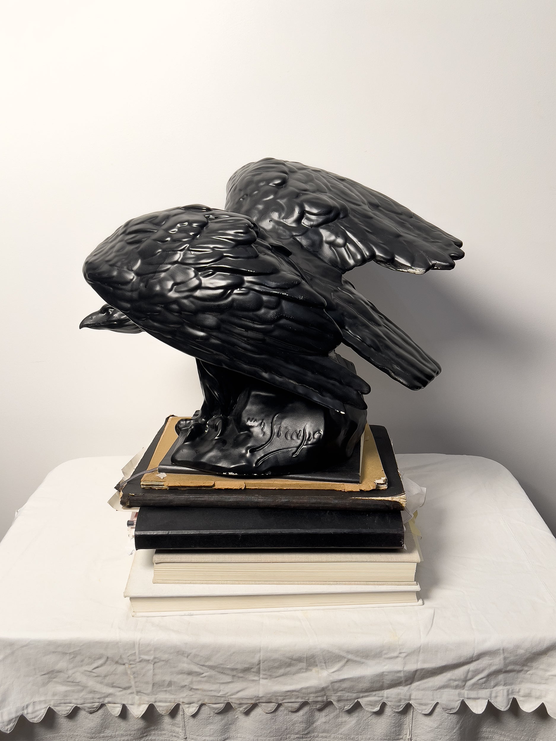 Ref. EAGLE - large antique clay mold sculpture