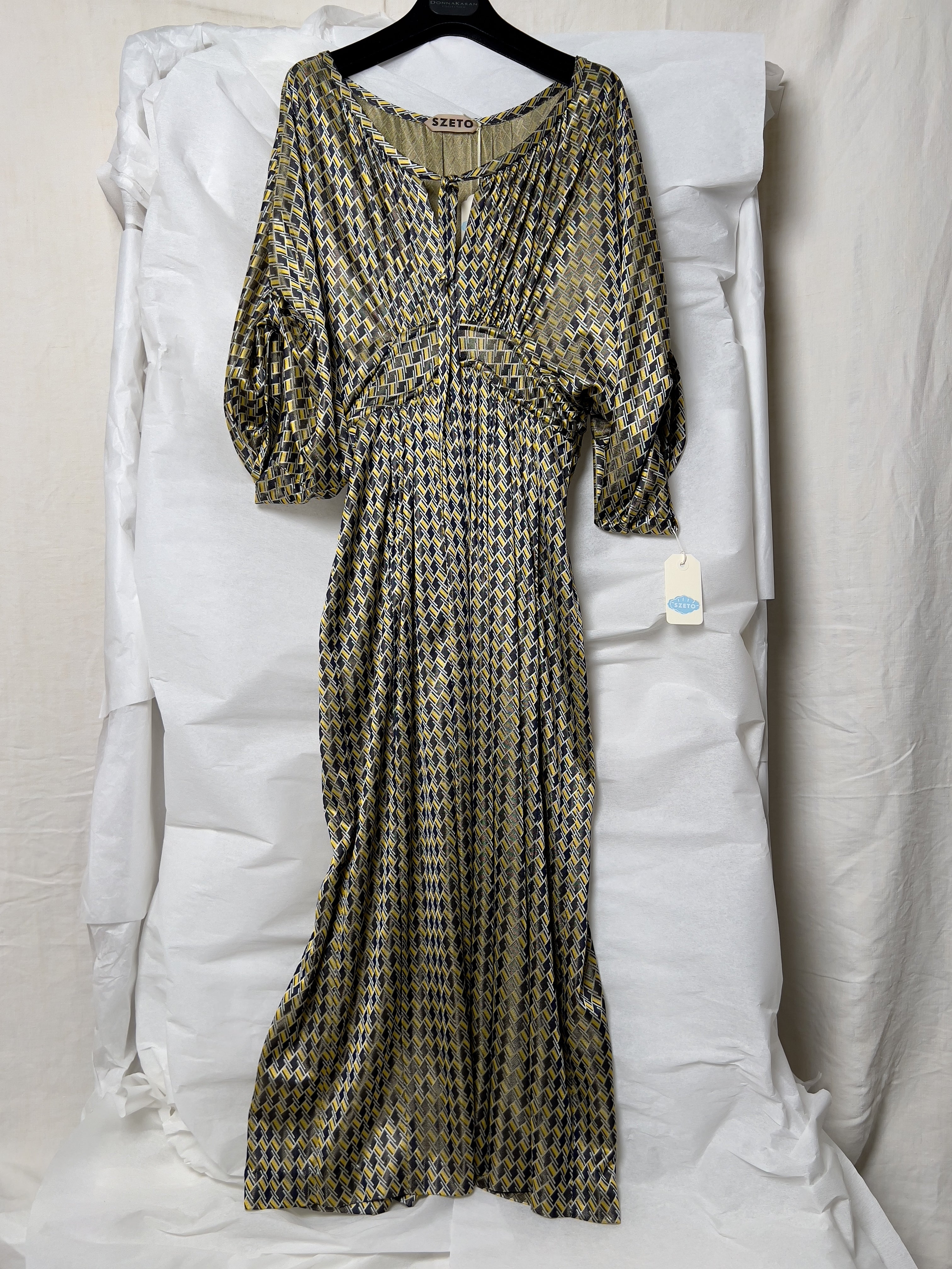 Ref. PAMALA DR - ochre/black/offwhite