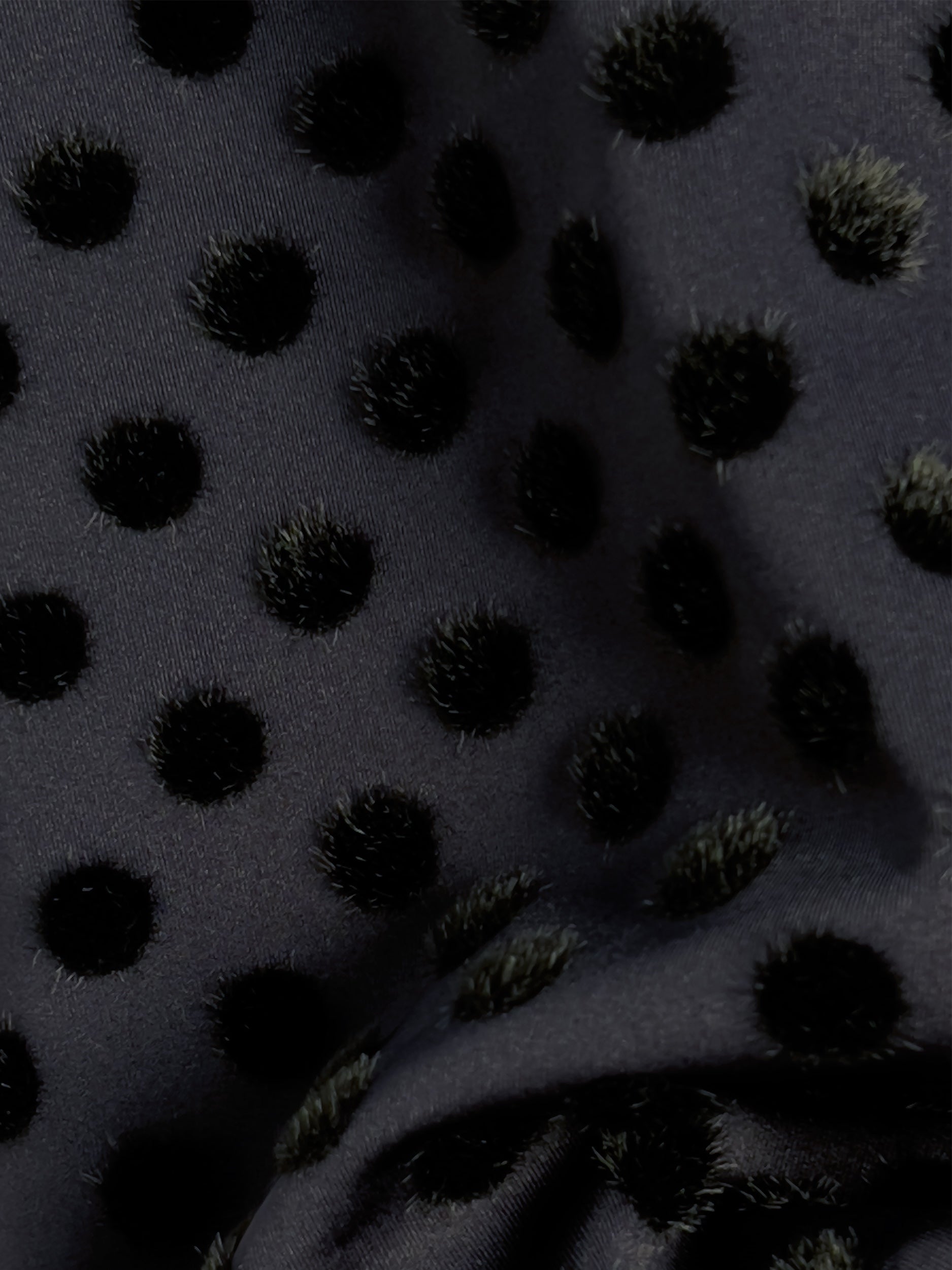 Ref. IOANA TOP - flocked polka dot jersey top
