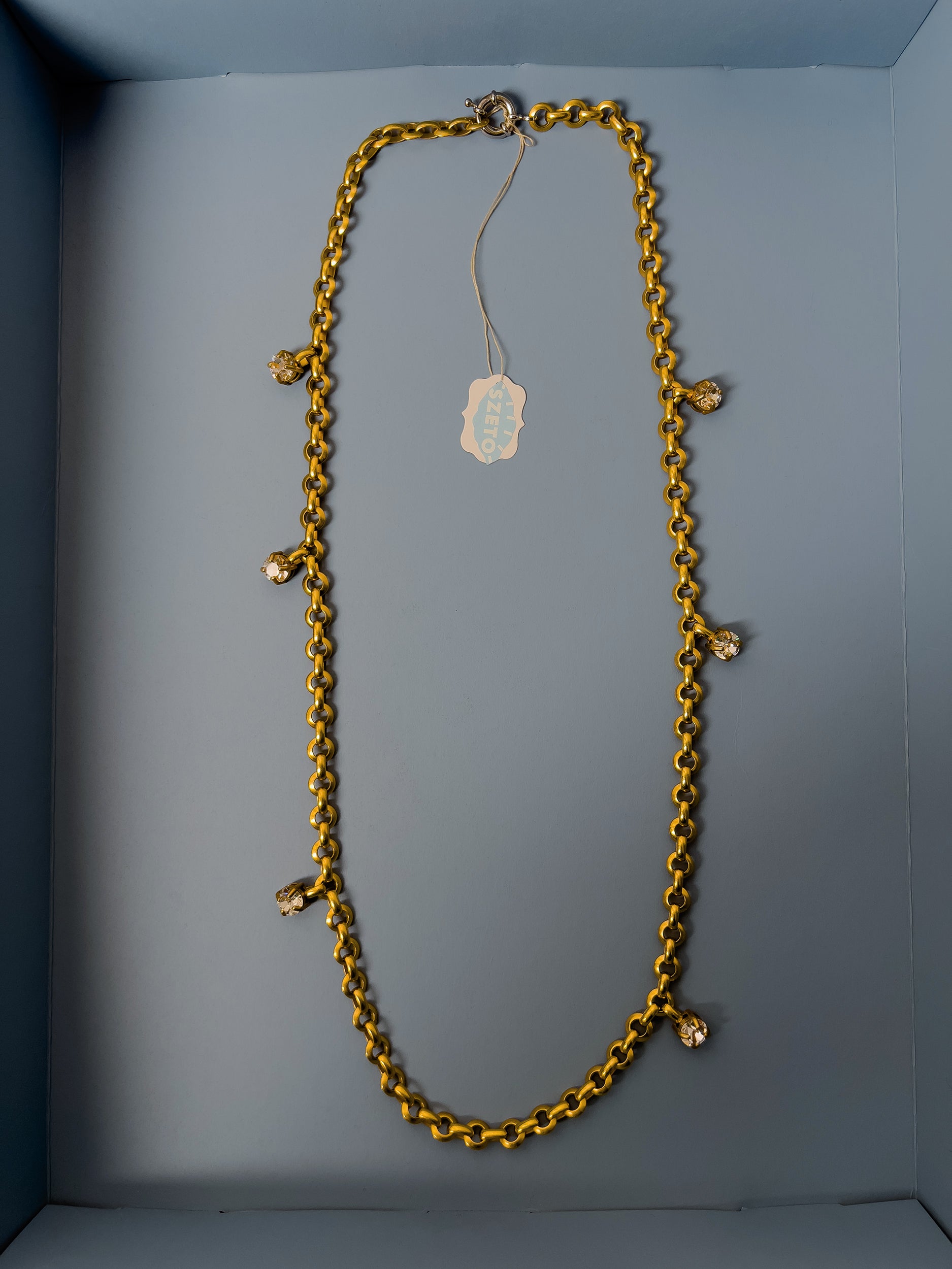 Ref. SIX DROP CRYSTAL DIAMOND NECKLACE