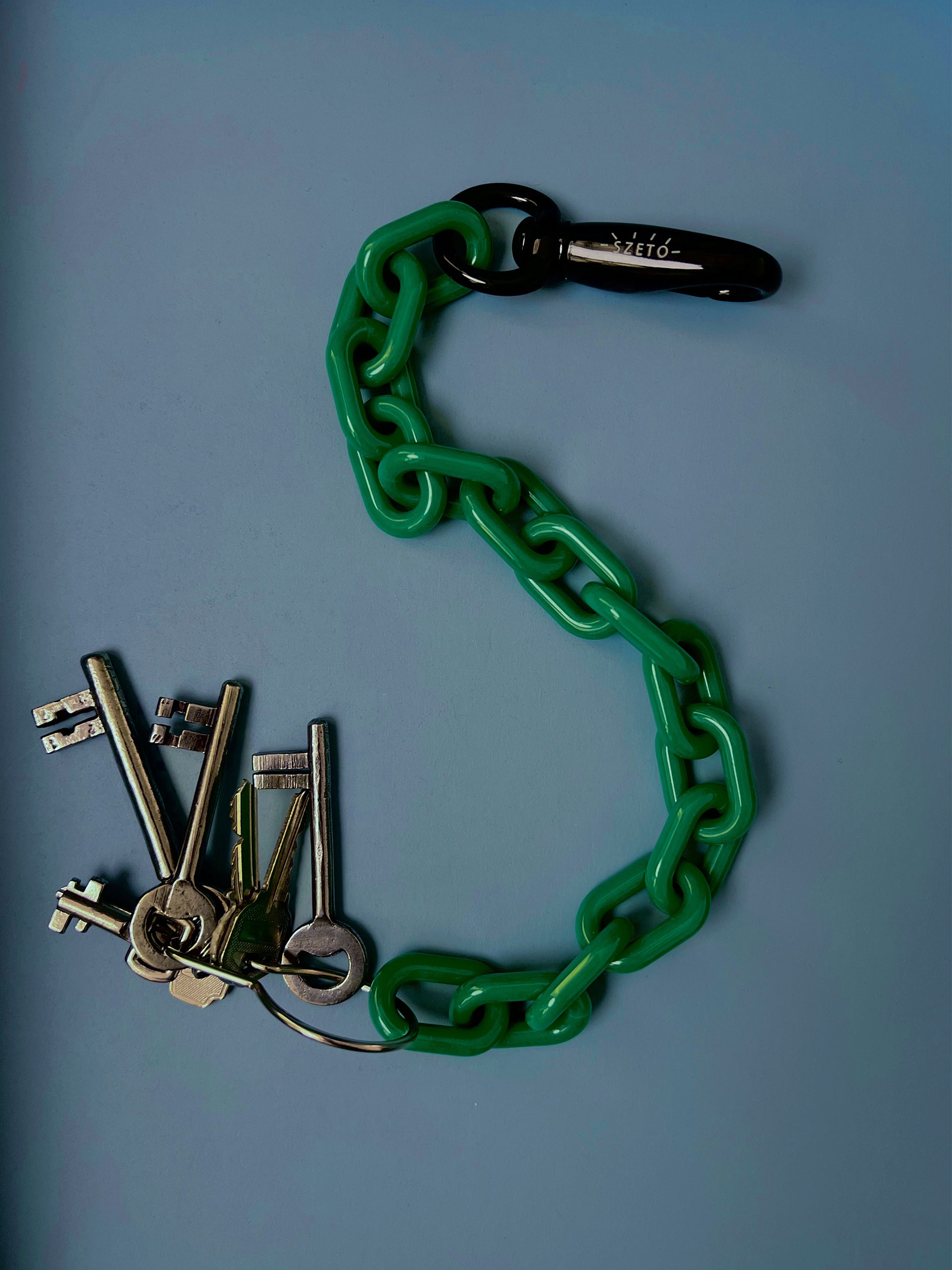 Ref. KEYCHAIN / NECKLACE - green & black